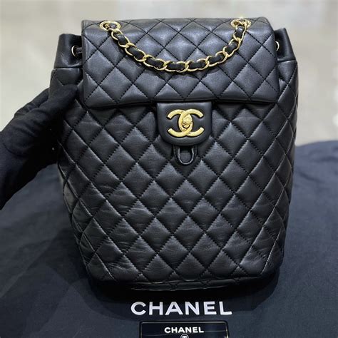 chanel small urban spirit backpack|Chanel latest backpack.